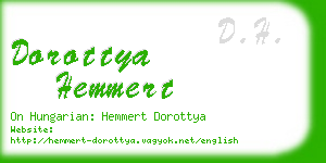 dorottya hemmert business card